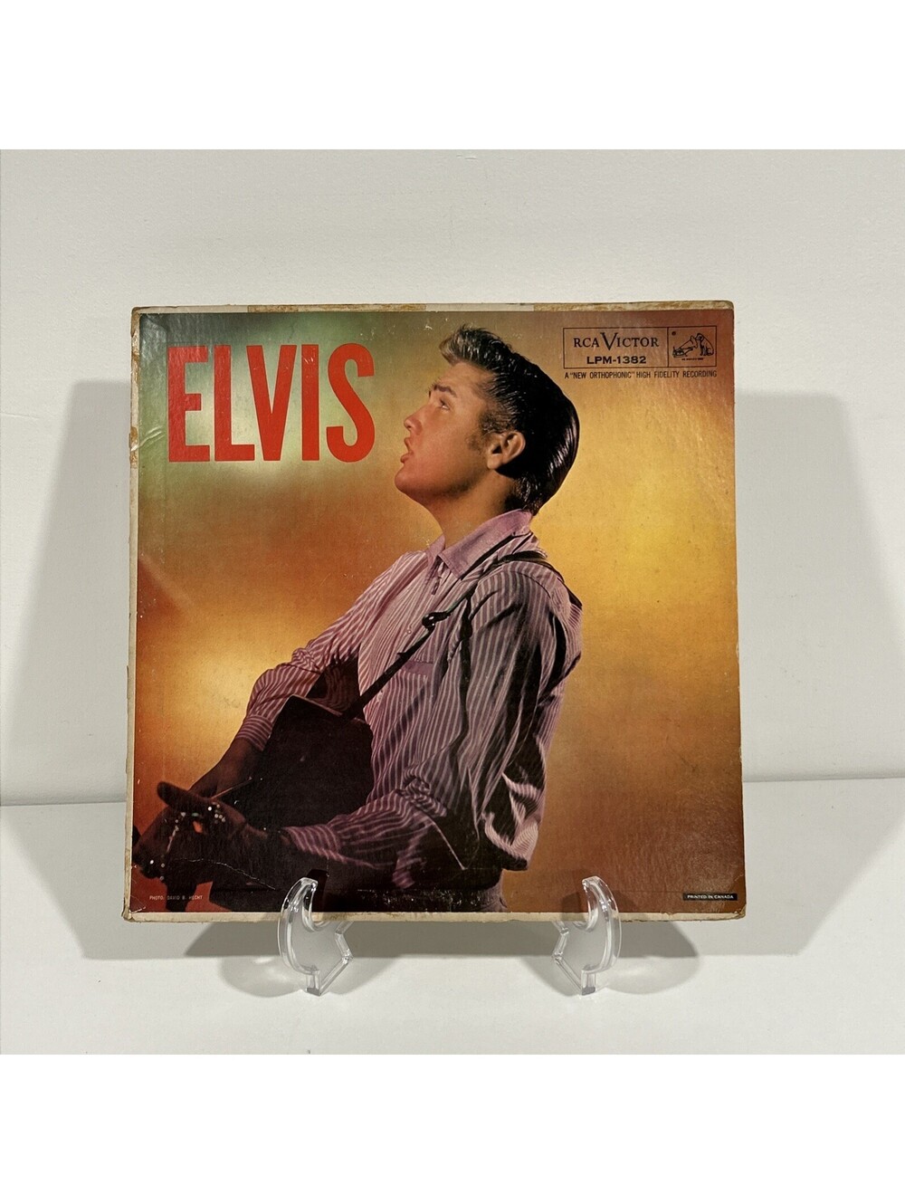 Elvis Presley Elvis Original 1956 RCA LPM-1382 Vinyl LP Vintage Music Record